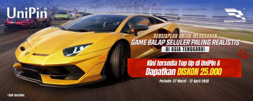 Pacu Adrenalin Balap Paling Realistis di Racing Master bersama UniPin! Top Up dan Dapatkan Diskon 25.000